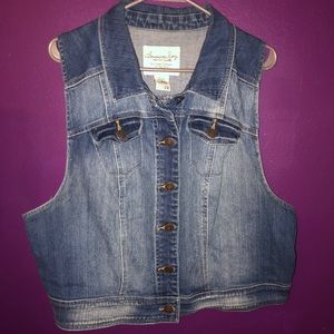 American Rag Racerback Denim Vest